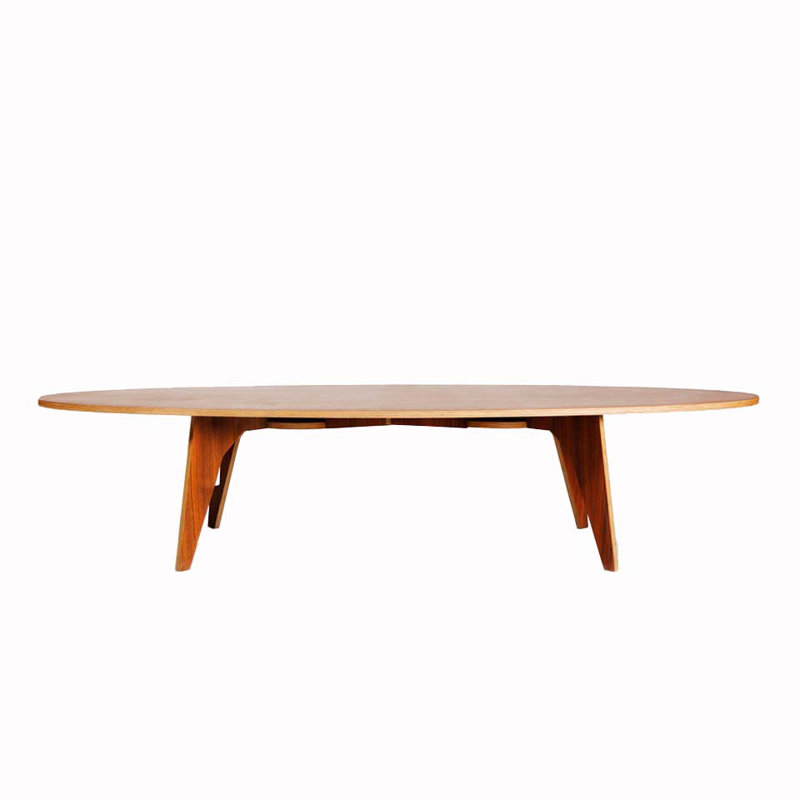 Table basse à 4 pieds Pirwi, Brun