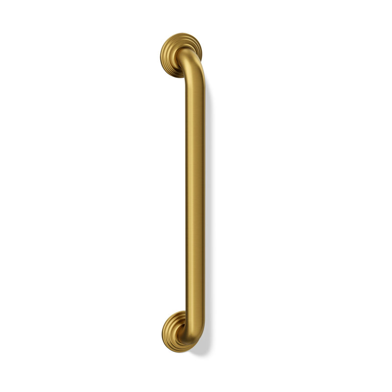 Traditional Grab Bar, Vibrant Brushed Moderne Brass, 18"W