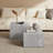 Set of 2 grey coffee tables