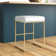 Jordani Upholstered Counter Stool with Metal Frame