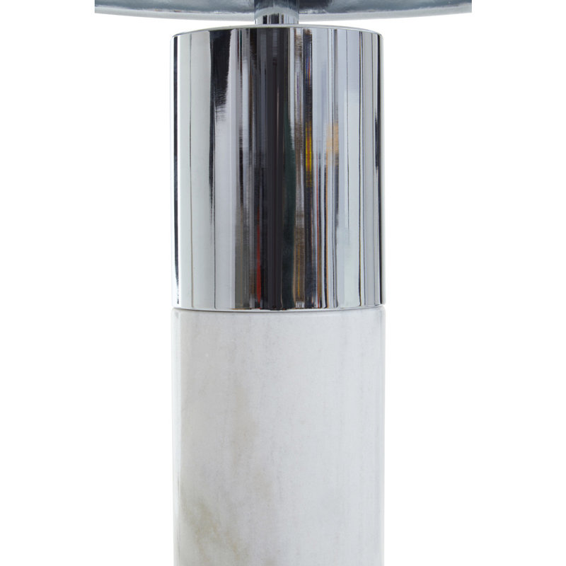 Appoline Table Lamp, White/Silver