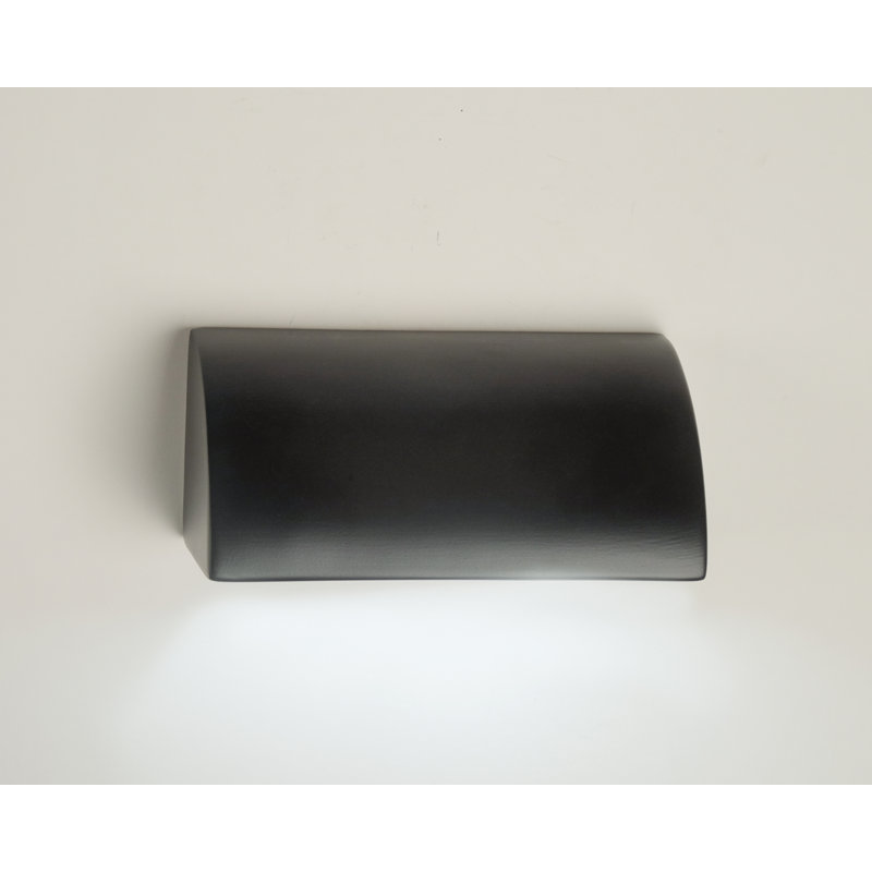 Ampoule DEL en céramique de 5 po de hauteur Charny, ampoule DEL incluse, Noir mat
