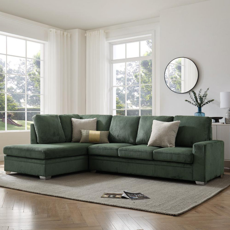 Alcott Corner Sofa, Left Hand Facing, Cream Linen