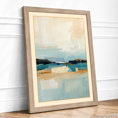 Quiet Horizons Minimalist - Framed Print