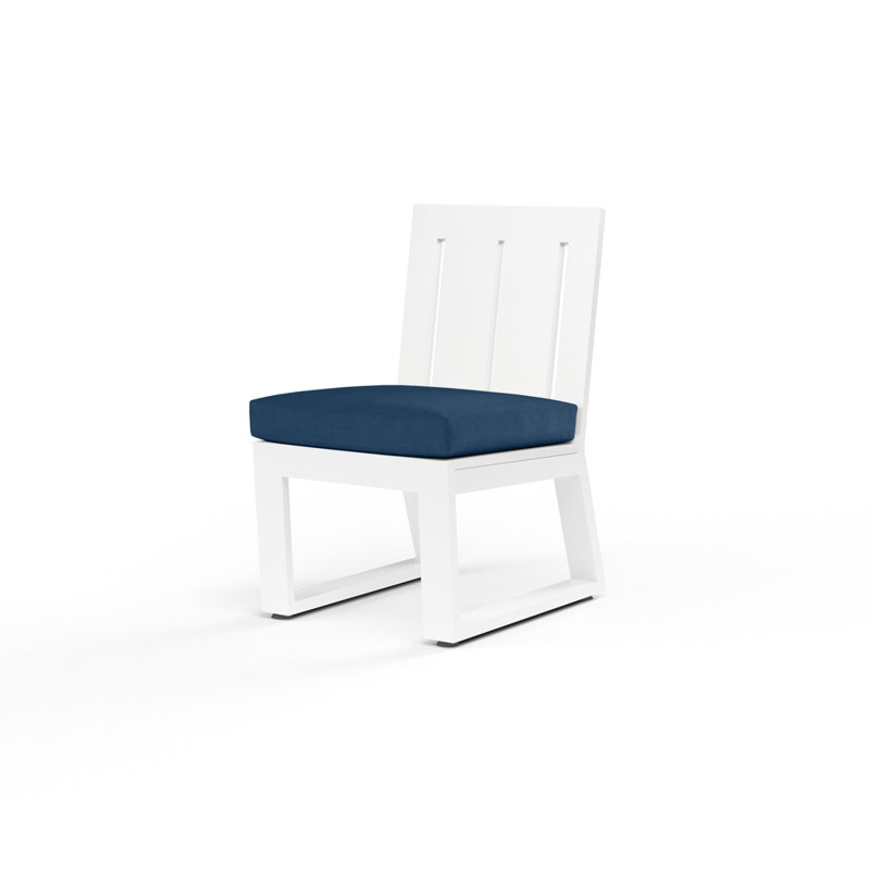 Chaise d'appoint de patio avec coussin Camela, Spectre indigo Sunbrella®