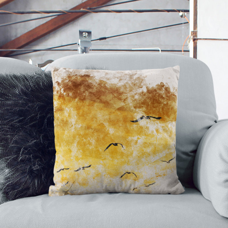 Square Cushion, 40cm H x 40cm W x 15cm D, Stone