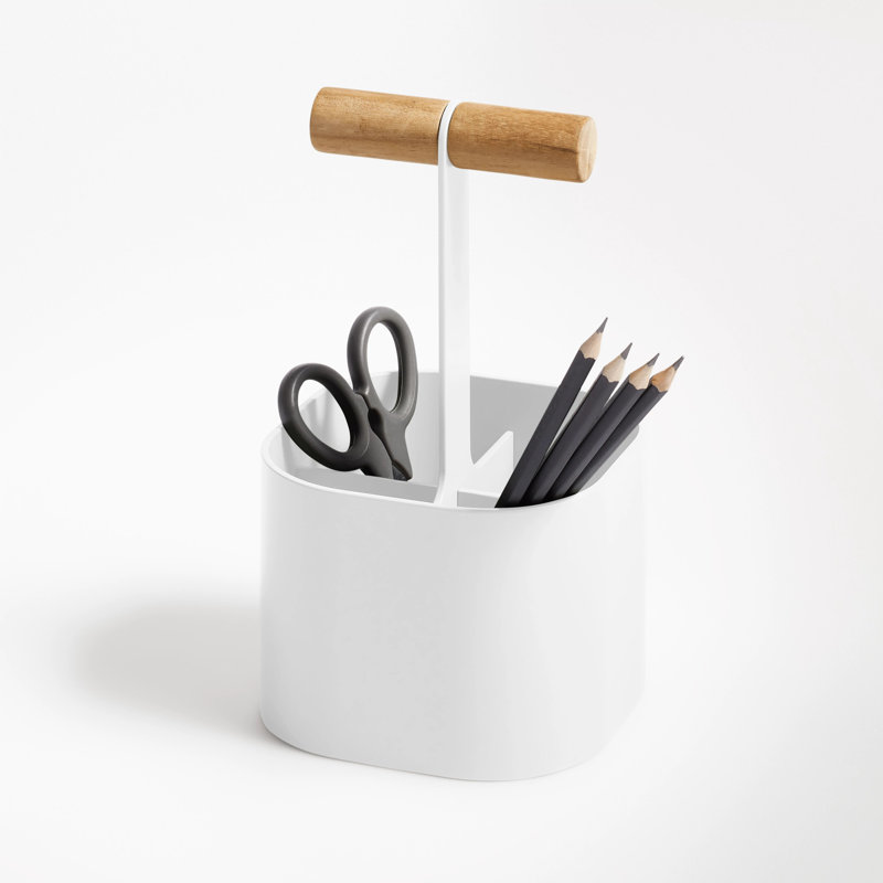 Pluck Small Caddy, White