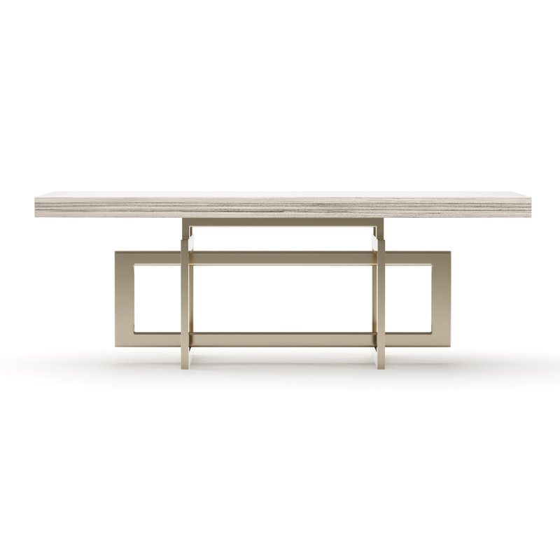 Wish You Were Here 60" Rec Cktl Tbl Dk, 17" H x 48" L x 24" W, Cream