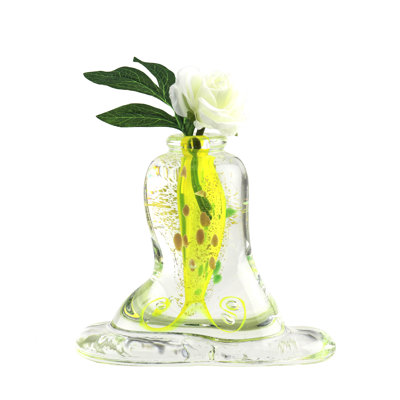 Strasbourg European Art Glass Vase Yellow