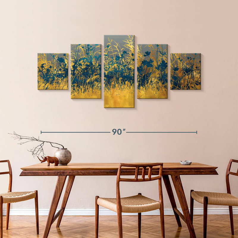 Golden Field Foliage, 42" H x 92" W