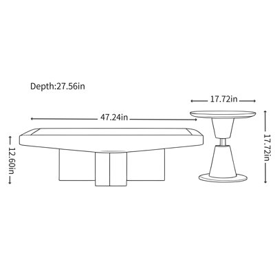 Table basse simple et tendance