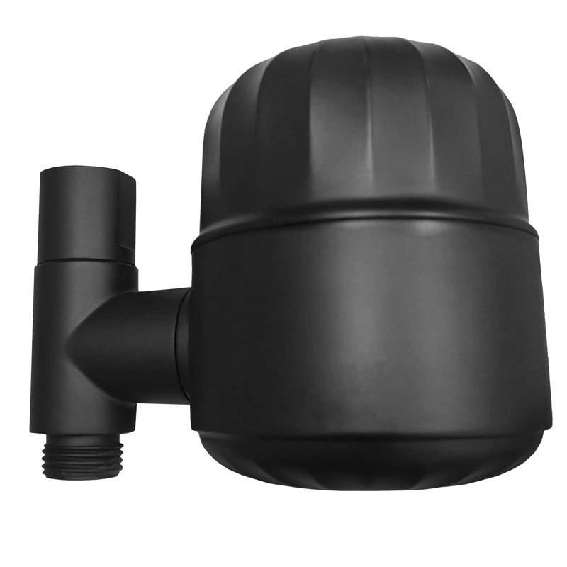 Accessoire de filtre de pomme de douche en ligne pour bras de douche, Noir mat