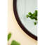 Miroir mural 20 "en X avec cadre en bois de noyer-129487247