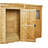 Powersheds 12 x 4ft Timber Overlap Pent Garden Shed