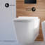 Ensemble de toilette à double chasse avec plaque de chasse 0,8 / 1,6 GPF Concorde-108927936