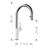 Urbena Pull-Down Dual-Spray Kitchen Faucet - Chrome/White-54930166