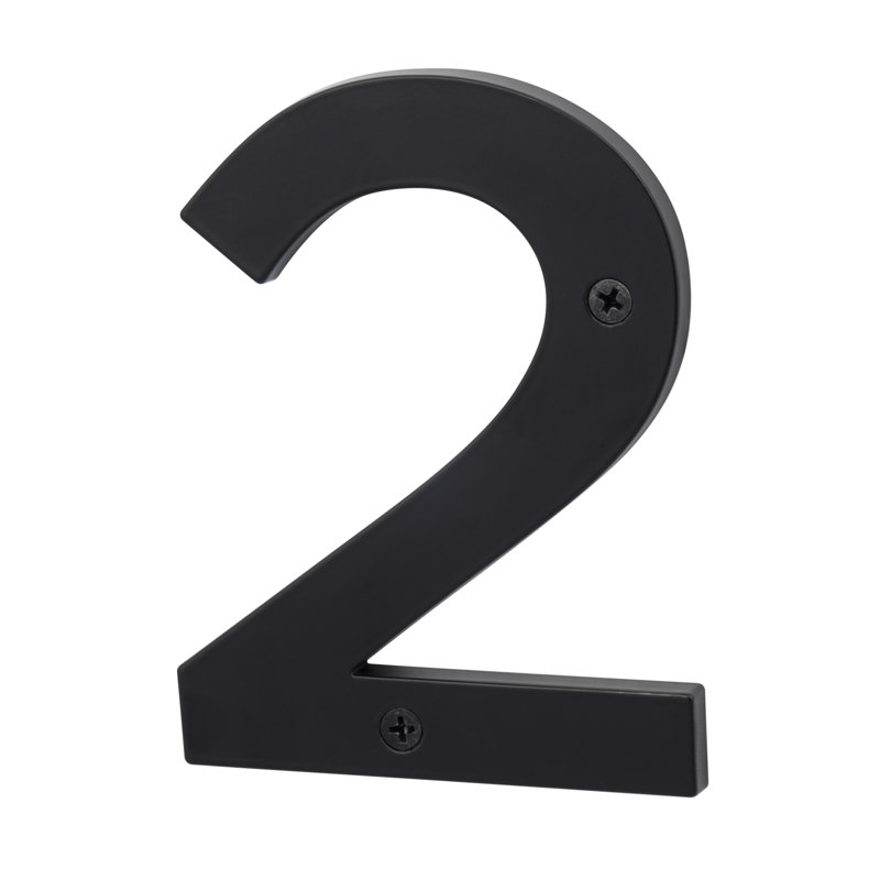 Zinc House Number 5 ", Noir mat, 2