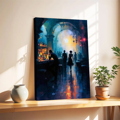 Prohibition Era Speakeasy Wall Art, Vintage Nightlife Wall Decor, Moody Atmospheric Framed Poster, Cocktail Bar Lounge 1920's Wa