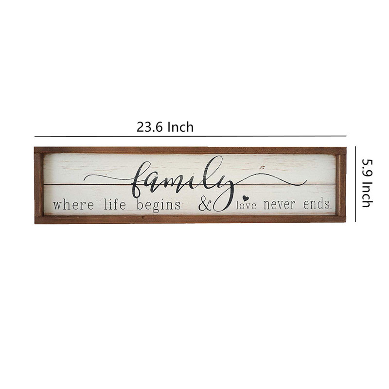 Décor Décoration murale «Family Where Life Begins»