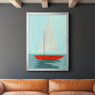 Petite voile II, reproduction encadrée de qualité supérieure - prête à être accrochée
