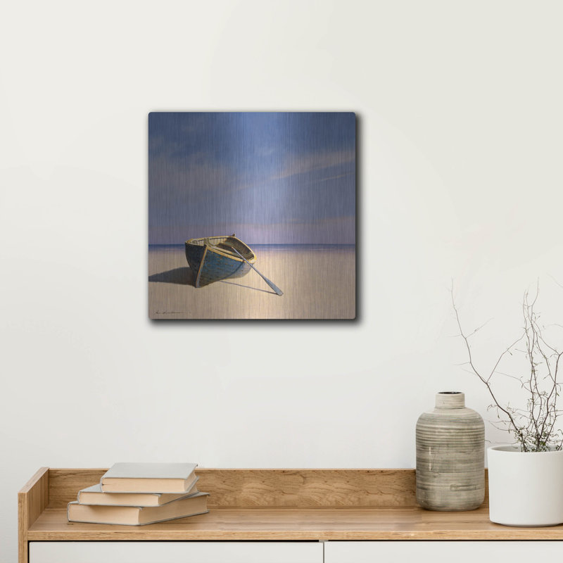 «Beached Boat 2» par Zhen-Huan Lu, H 12 po x l 12 po