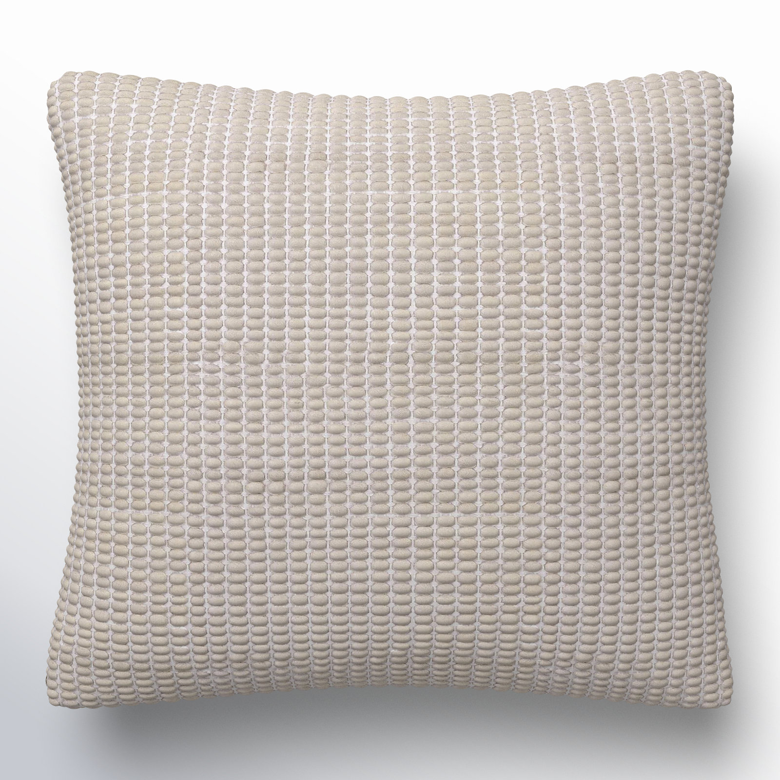 Waverly Wool Pillow Cover, Pillow Cover Only - No Insert, Gray, 18" x 18"