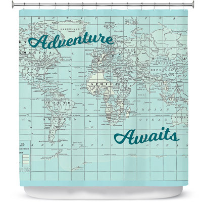 Rideau de douche simple adventure await Lubbers