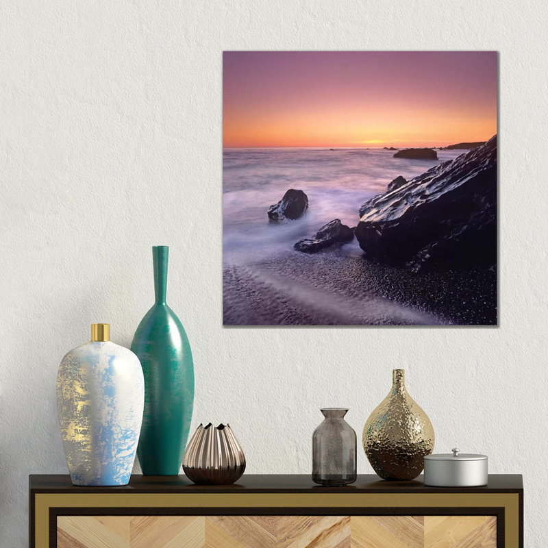 Sunset At San Simeon State Park Big Sur, California by Tim Fitzharris - Gallery-Wrapped Canvas Giclée on Canvas, Canvas