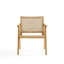 Chaise d'appoint Shakespeare en canne noire et naturelle - ensemble de 2-65566493