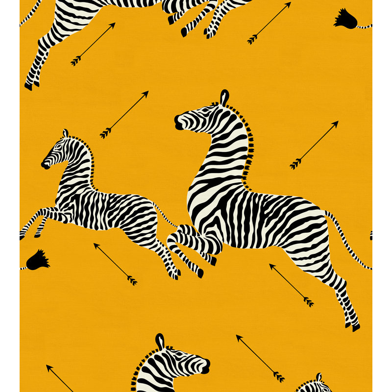 Zebras Fabric, Yellow