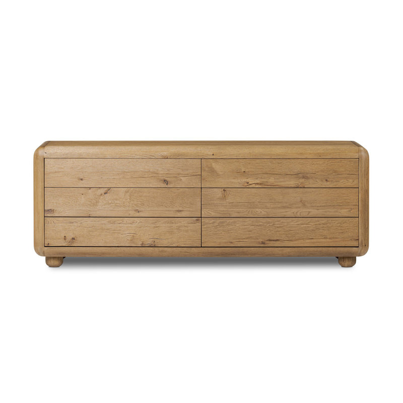Sheldon 6 Drawer Dresser-Worn Oak