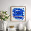 Wabi Sabi: Cobalt Painting by ZBC House Art