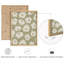 Petite affiche encadrée élégante de style botanique floral abstrait vert-109747391-109747392