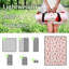 Couverture imperméable de pique-nique, 1 couche, (fraise)