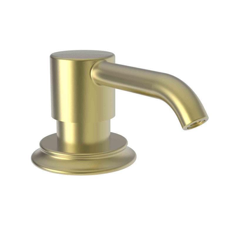 Stripling Soap or Lotion Dispenser, Satin Brass
