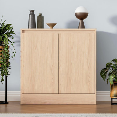 Buffet Cabinet With Storage, Coffee Bar Cabinet With 2 Doors And Adjustable Shelf, Modern Kitchen Buffet Sideboard For Living Room, Kitchen