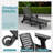Outdoor HDPE Reclining Lounge Chaise With Wheels & Cup Holder-402390992
