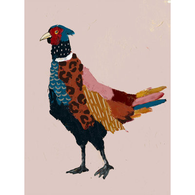 " Whimsical Cranberry Pheasant "