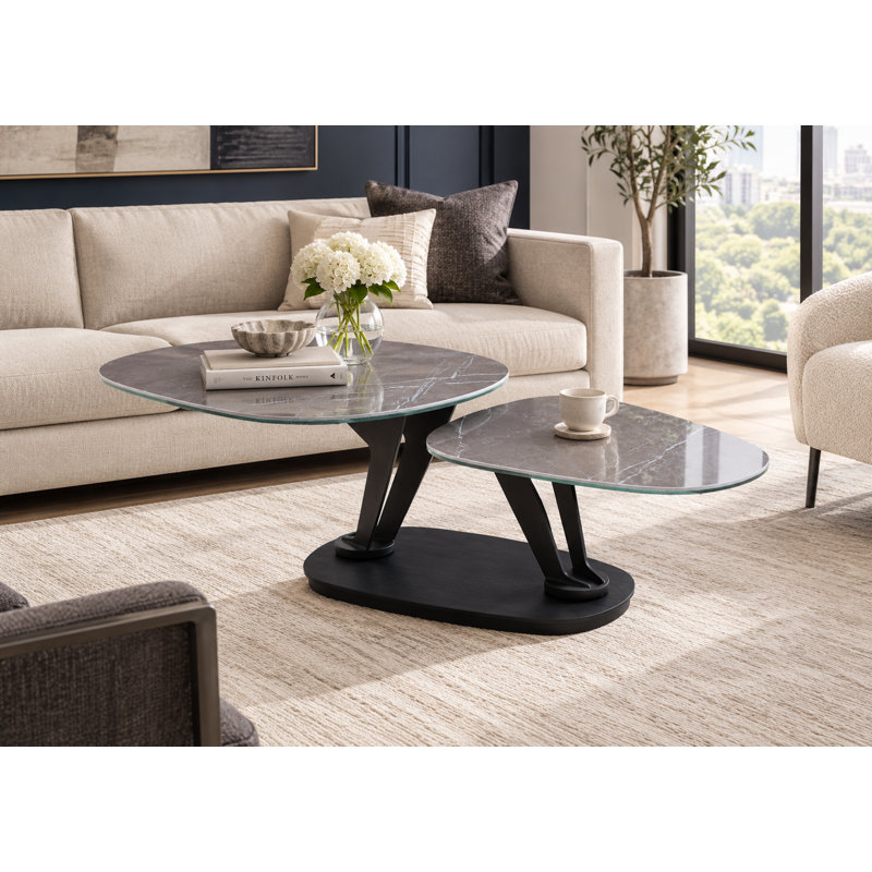Sirley Tile Top Coffee Table, Gray
