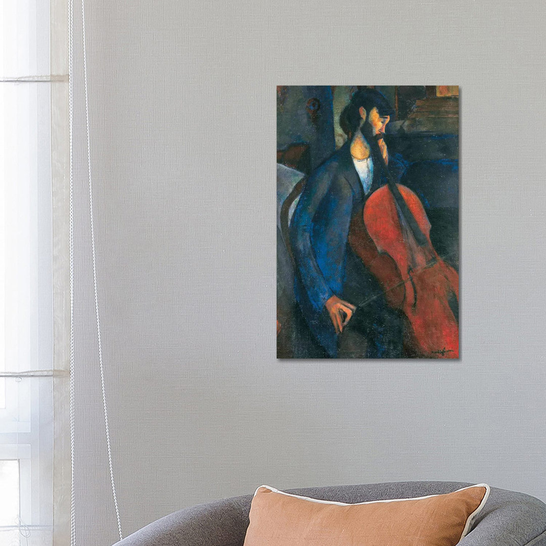 The Cellist, 1909 by Amedeo Modigliani - Wrapped Canvas Painting
