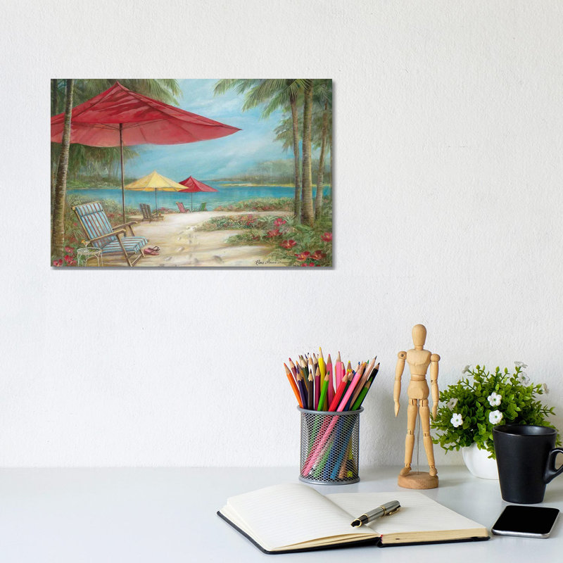Relaxing Paradise I, Wrapped Canvas, No Matte, 8" H x 12" W x 0.75" D