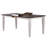 Corinna Extendable Butterfly Leaf Solid Wood Dining Table in White and Cocoa Brown-707937077-707937076