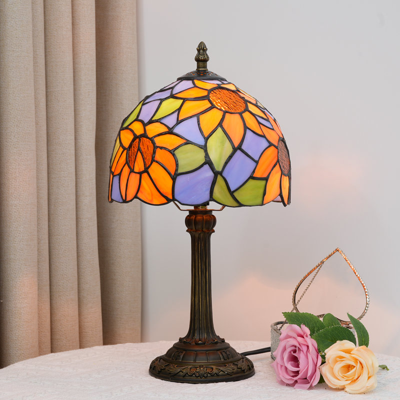 Lampe de table 14 po H Tiffany, Sunflower