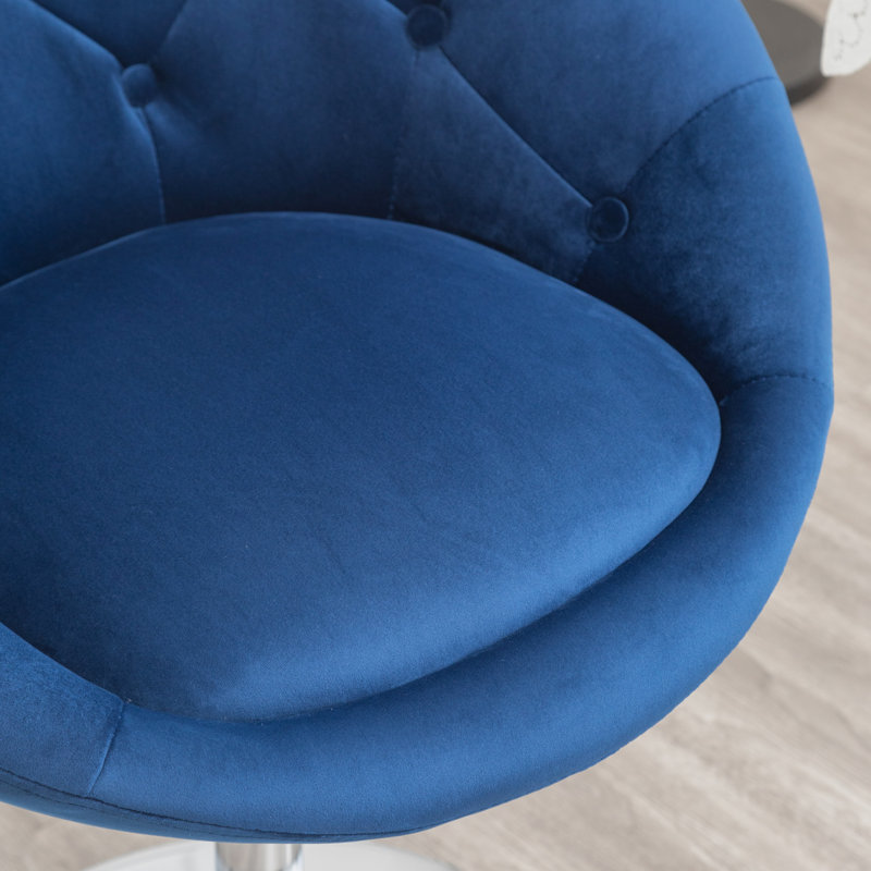 Fauteuil d'appoint Blue Velvet, Bleu
