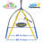 XDP Recreation SuperDisc PLUS Safe-Arch Backyard Swing Set, Metal, Silver & Blue