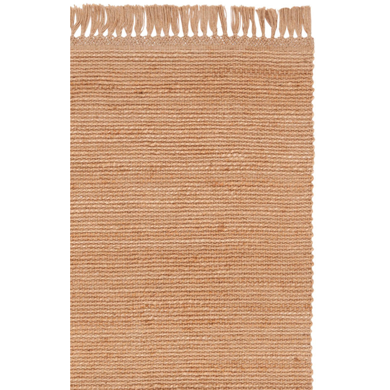 Tapis uni en jute / sisal tissé à la main de couleur unie, Rectangle 6 pi x 9 pi