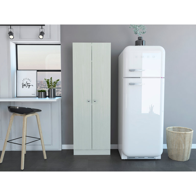 Armoire de rangement, porte double, Light Grey
