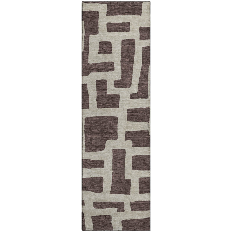 Premium Machine Washable Prisco Fudge Rug, Runner 2'3" x 7'6"