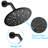Single Handle Shower Matte Black Finish. Features Rain Showerhead, Handheld Shower, Tub Spout & Valve. 1.8 Gpm. Corrosion . 360 Adjustable. Wall Mount Showerhead With Elegance. Includes Gpm Flow
