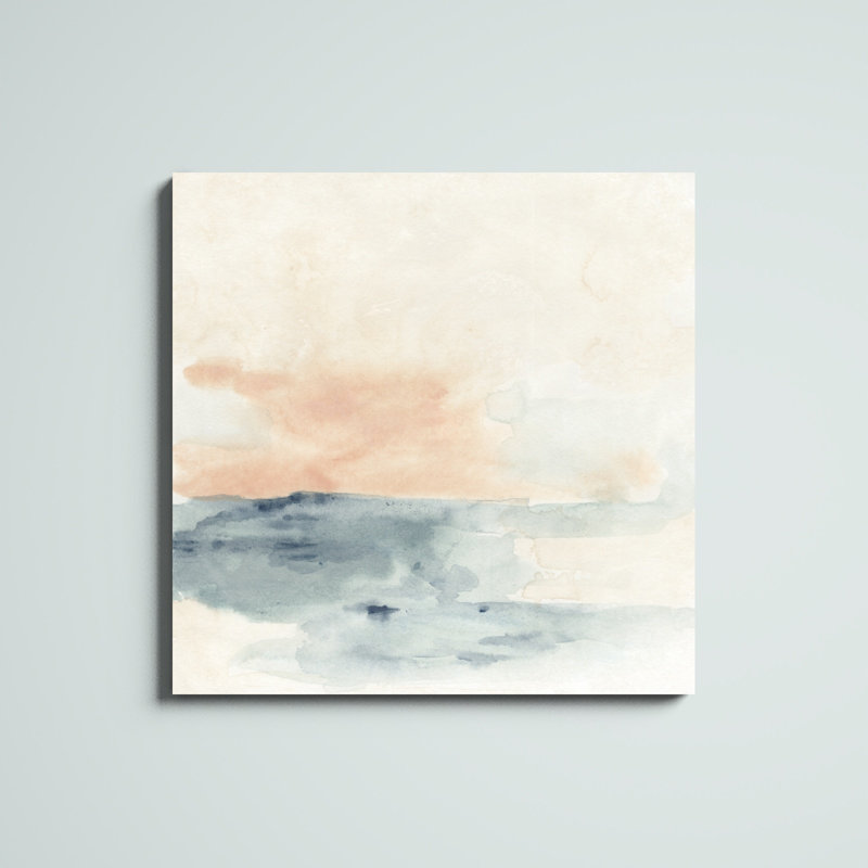 «Sea Hint I» par June Erica Vess - reproduction d'art sur toile tendue, H 36 po x l 36 po